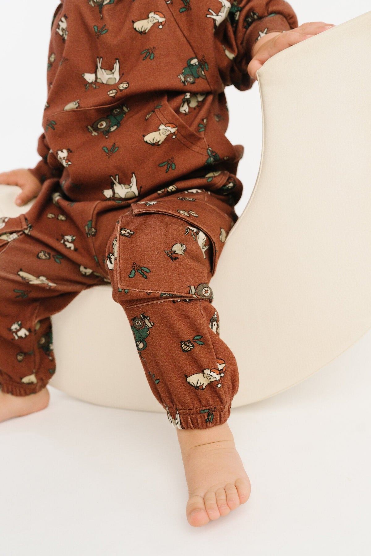 Christmas Farm Cargo Hoodie Set