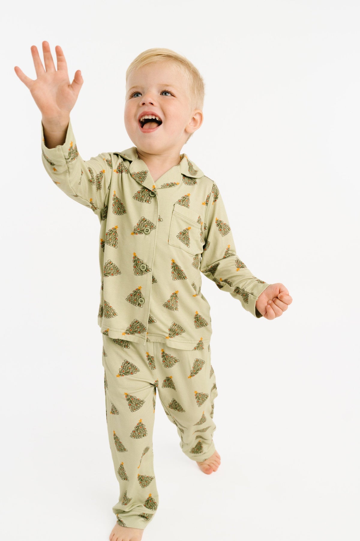 Magical Trees Bamboo Button Up Set