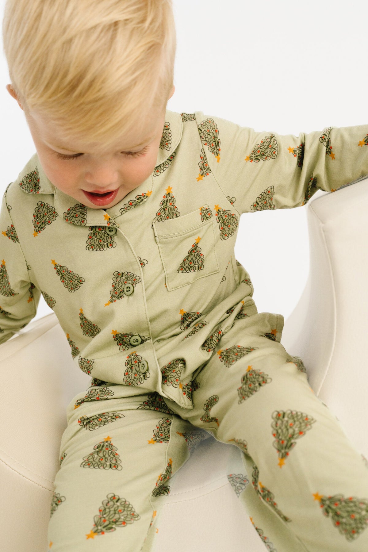 Magical Trees Bamboo Button Up Set