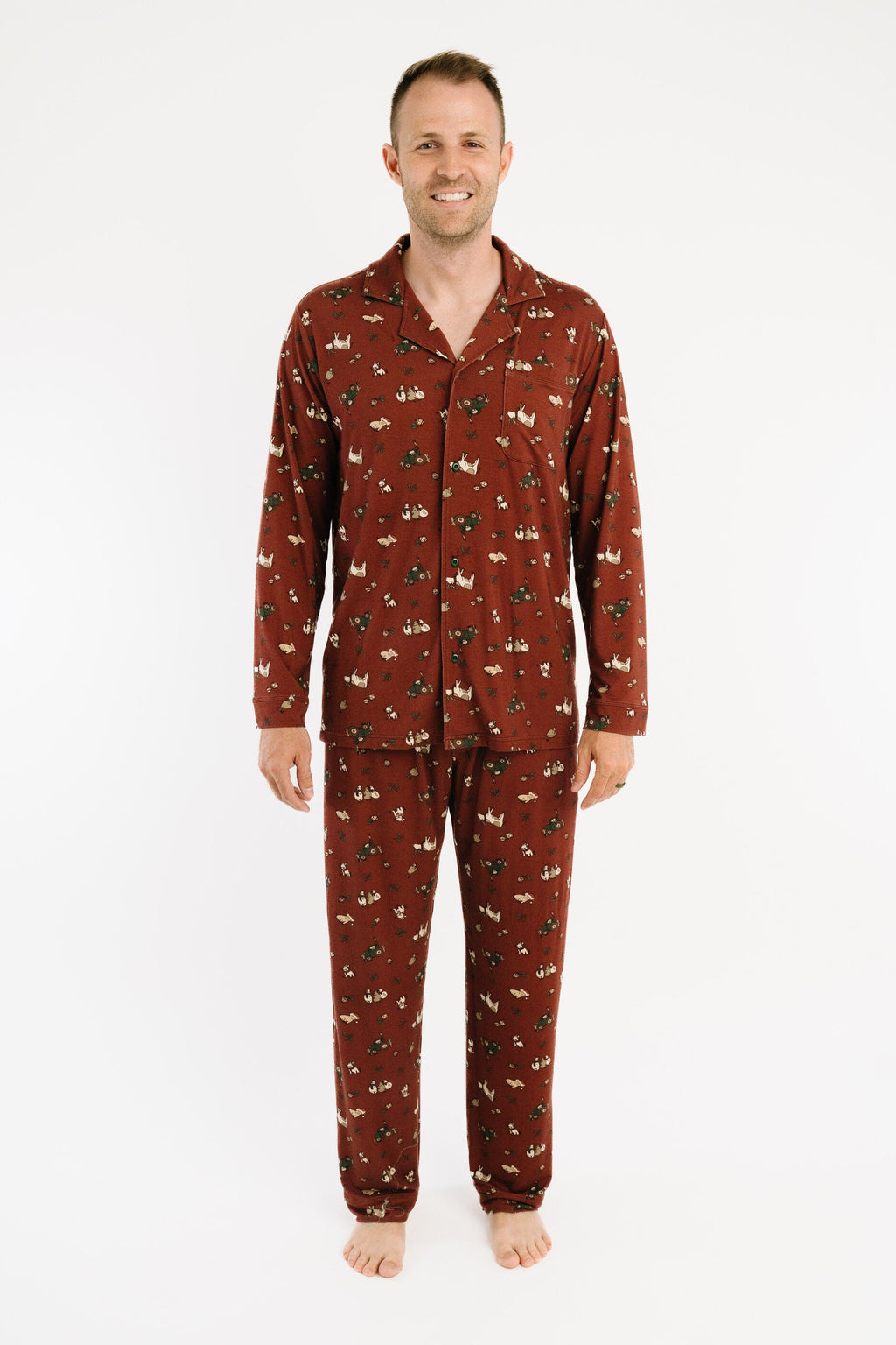 Christmas Farm Men's Pajamas