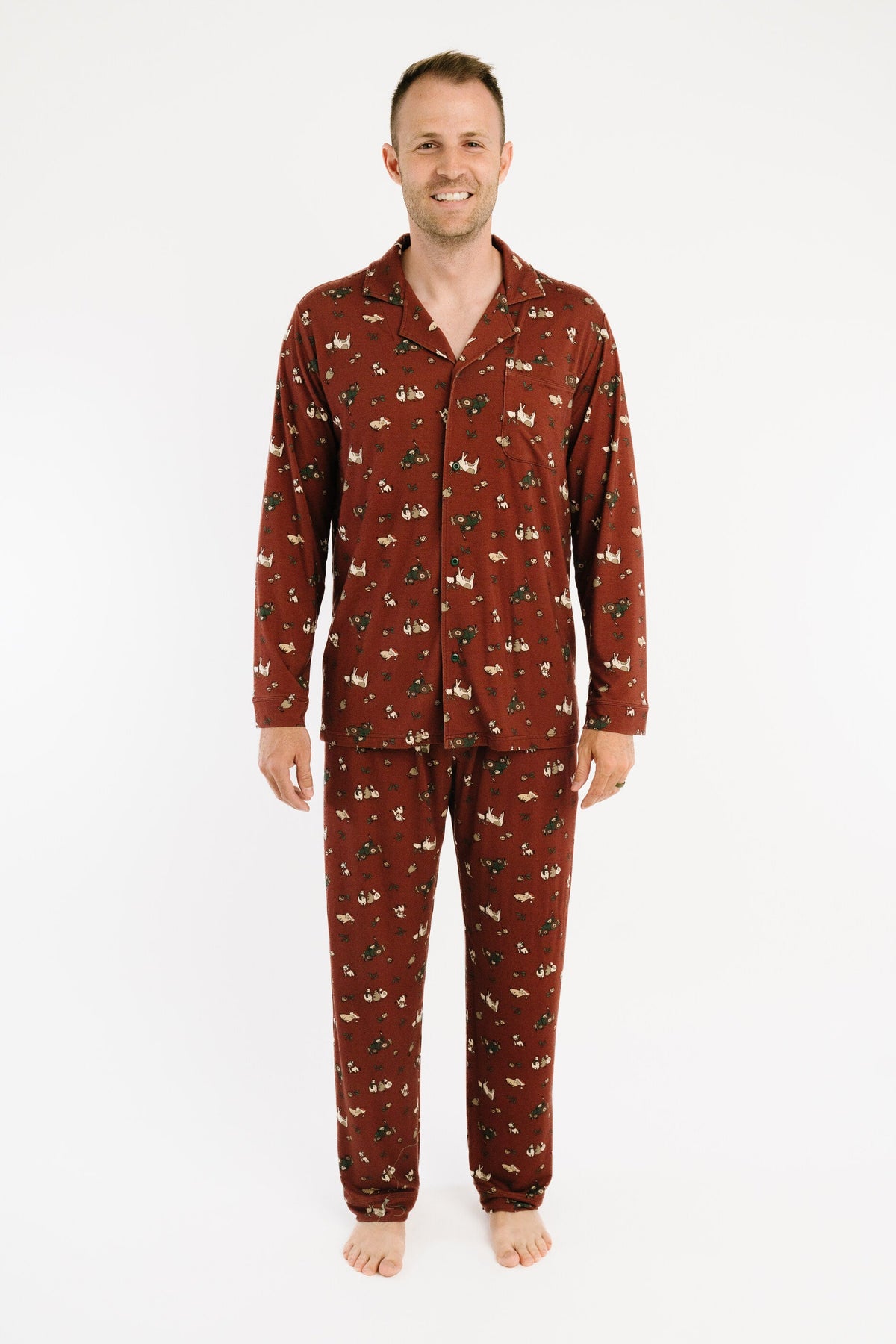 Christmas Farm Men's Pajamas