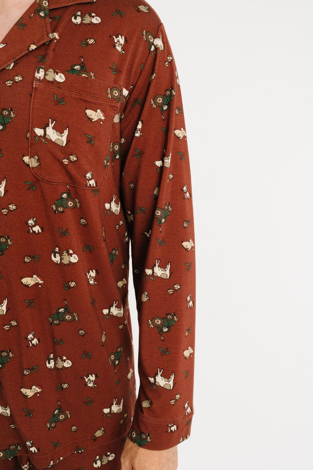 Christmas Farm Men's Pajamas