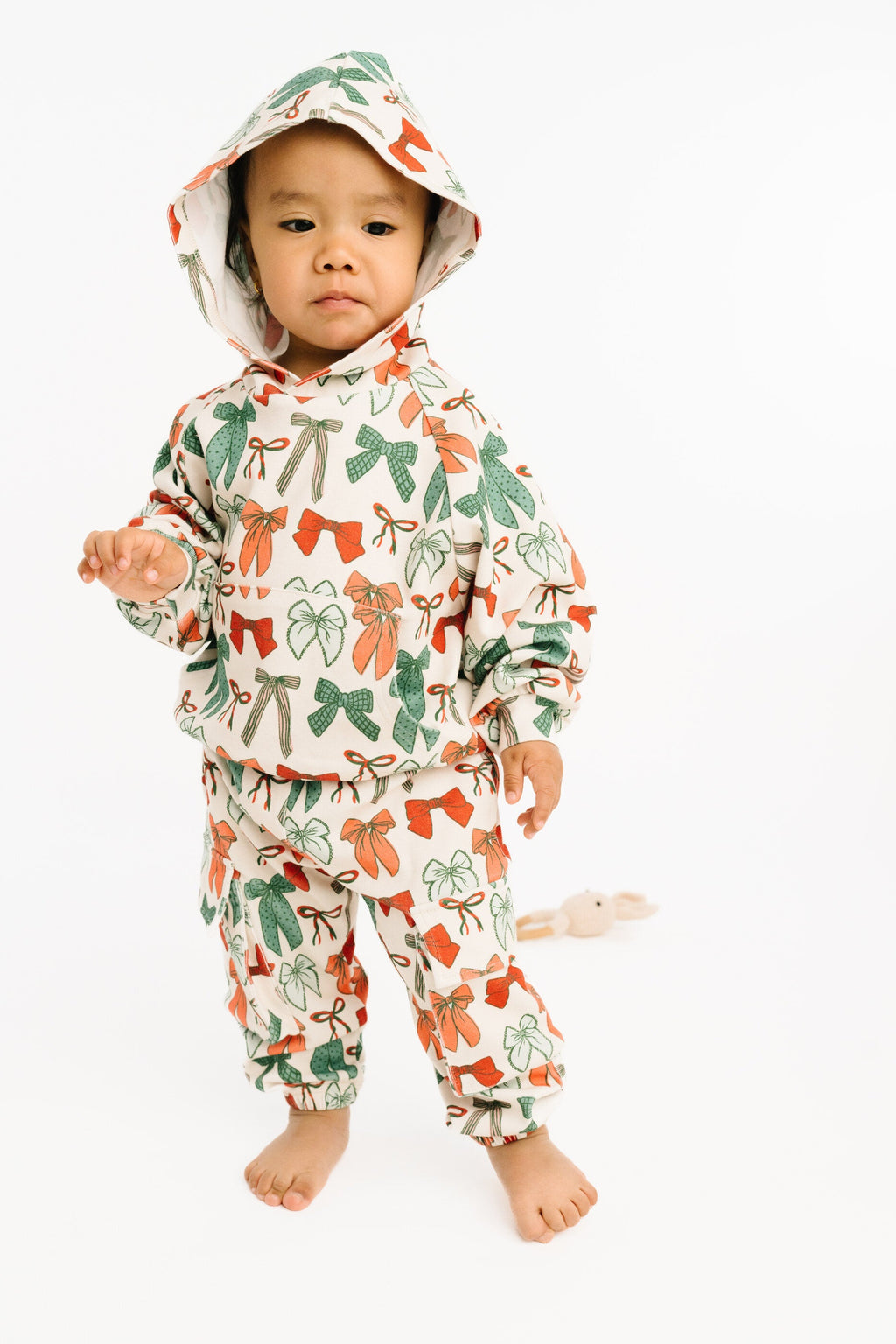 Merry Bows Cargo Hoodie Set