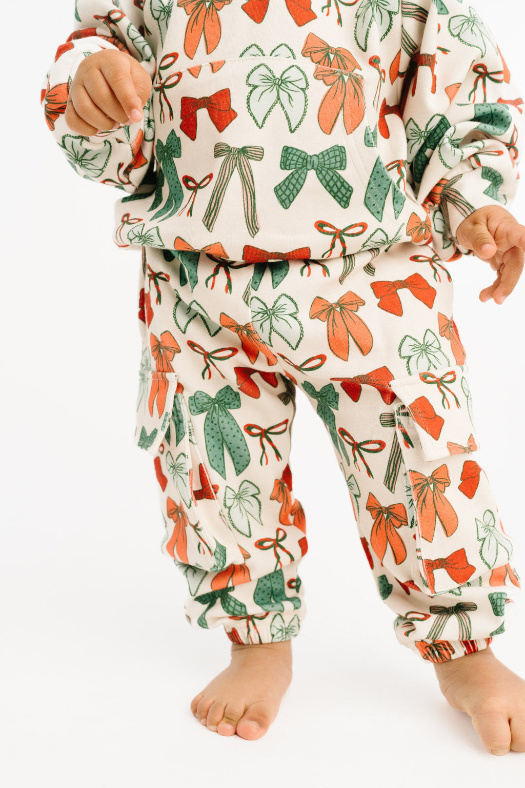 Merry Bows Cargo Hoodie Set