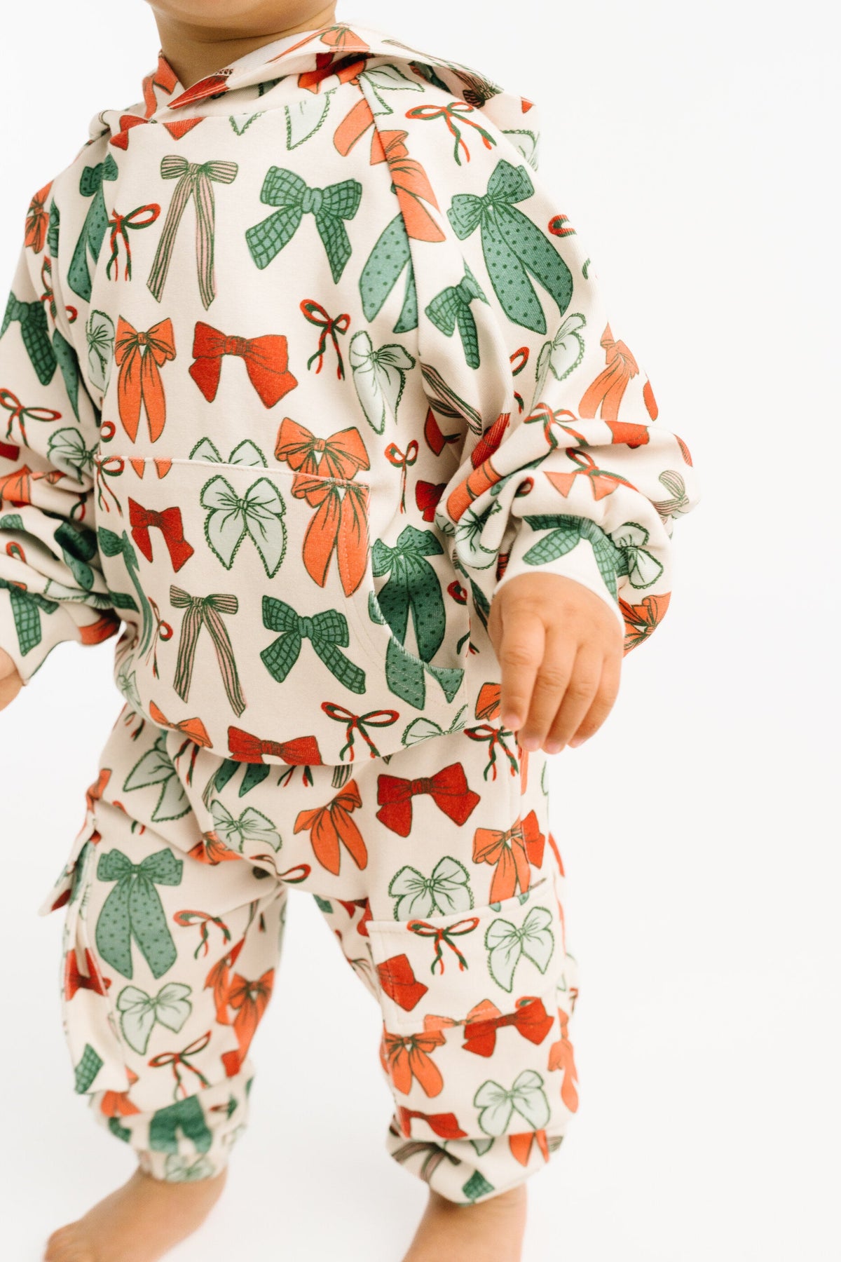 Merry Bows Cargo Hoodie Set