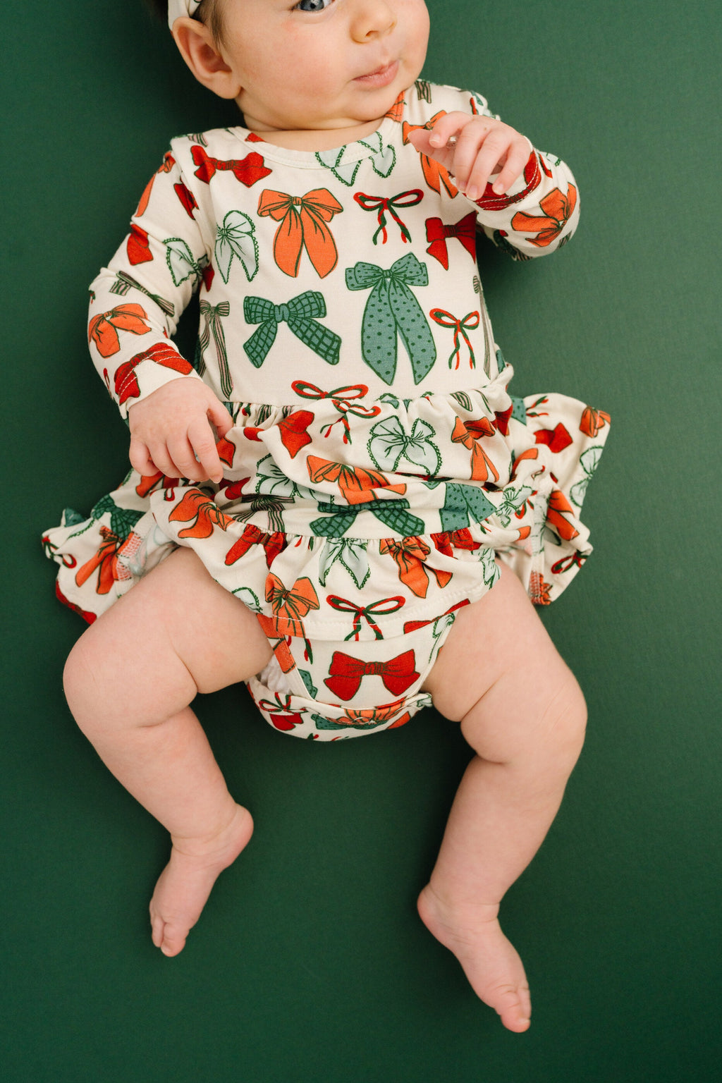 Merry Bows Bodysuit Bamboo Dress
