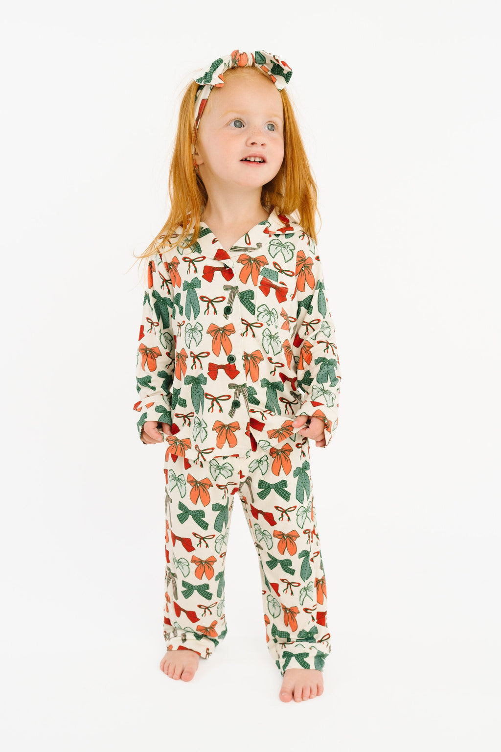 Merry Bows Bamboo Button Up Set