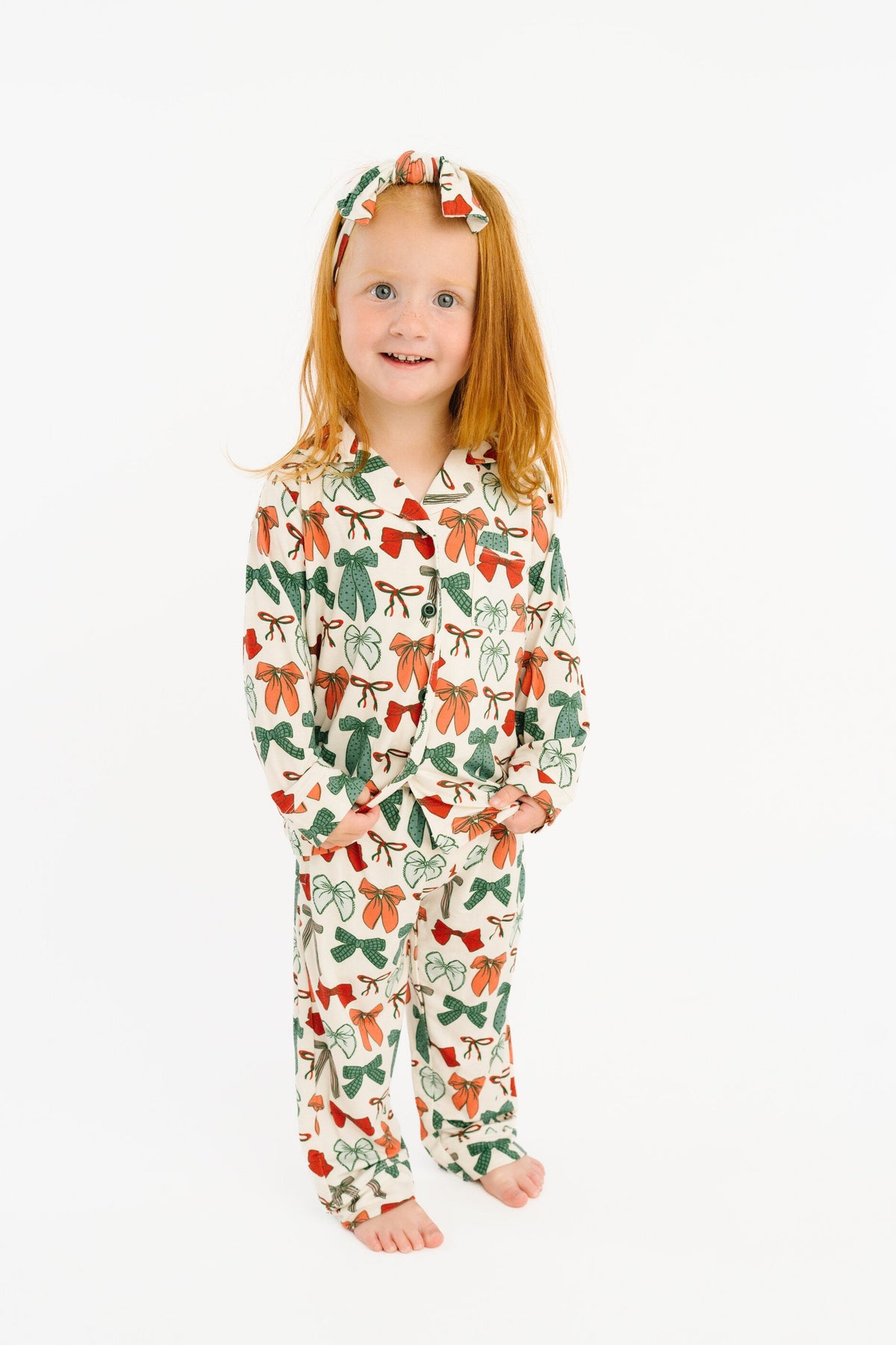 Merry Bows Bamboo Button Up Set