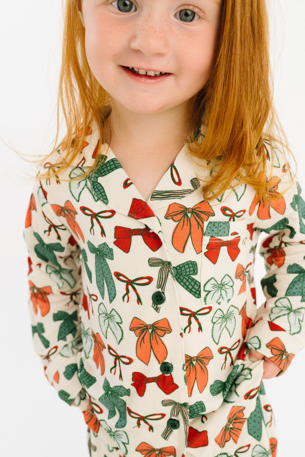 Merry Bows Bamboo Button Up Set
