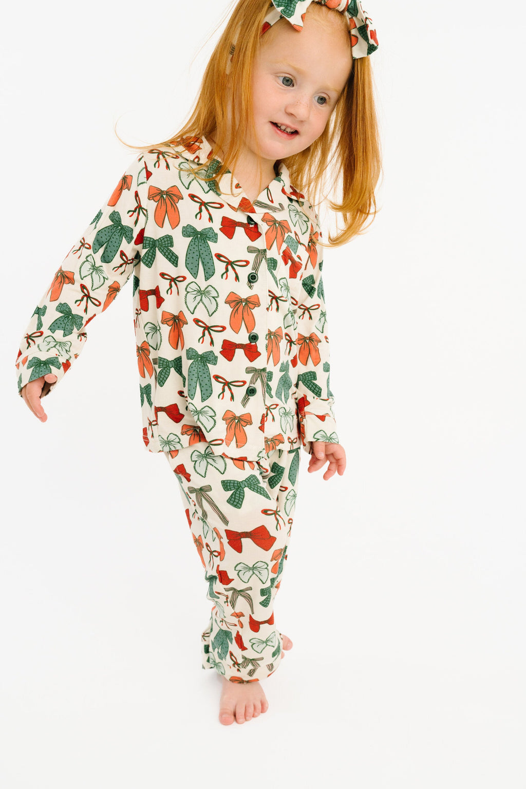 Merry Bows Bamboo Button Up Set