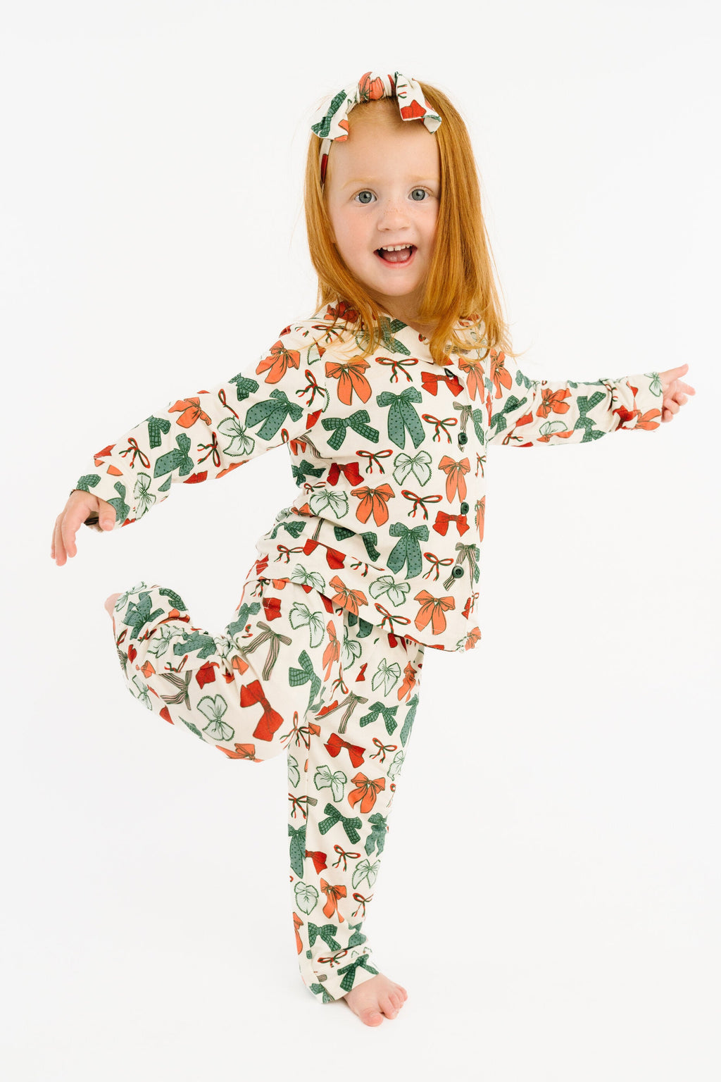 Merry Bows Bamboo Button Up Set