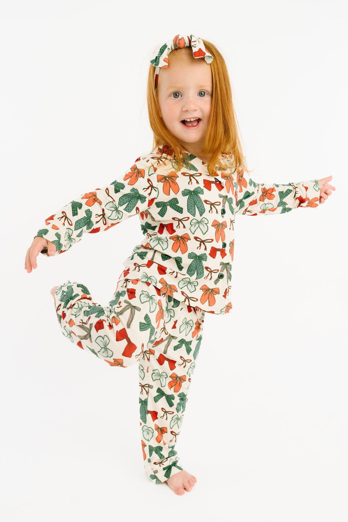 Merry Bows Bamboo Button Up Set