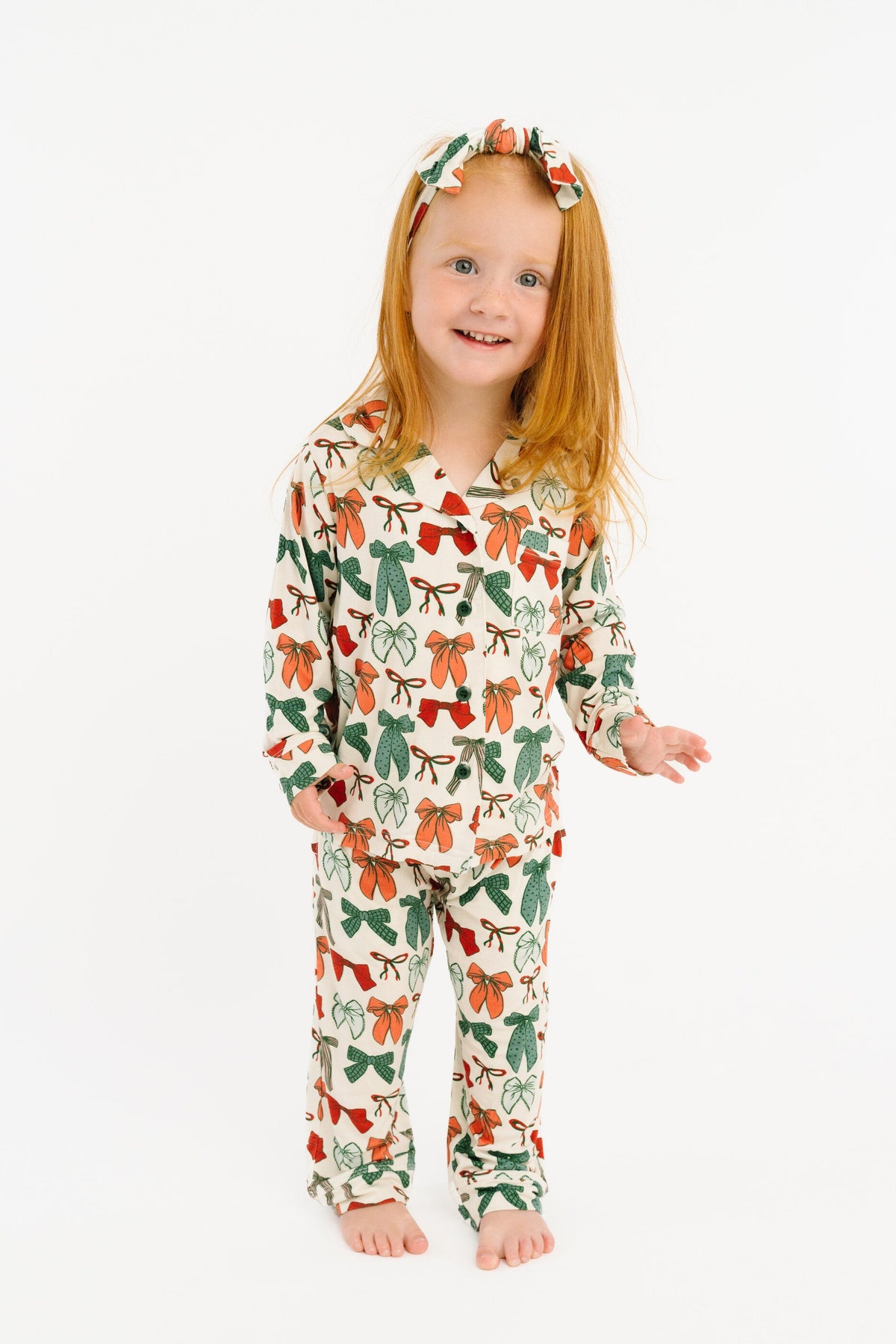 Merry Bows Bamboo Button Up Set